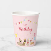 ハッピーバースデードッグパーティー 紙コップ (裏面)