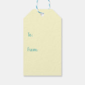 ハッピーバースデードッグ顔ポーティ動物 ギフトタグ (裏面)