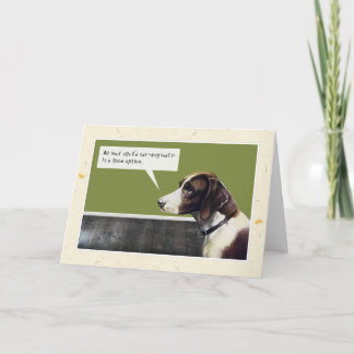 ハッピーバースデードッグ（ドッグイヤーズのオプション） カード