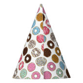 ハッピーバースデードナッツピンクとチョコレートパーティーハット パーティーハット (裏面)