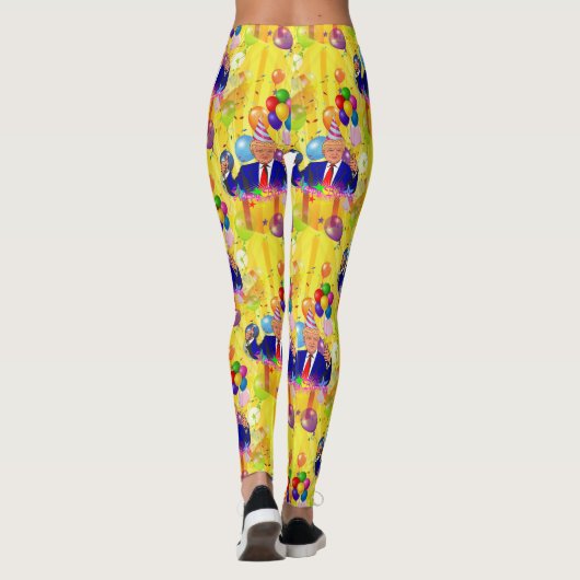 ハッピーバースデードナルドのトランプのレギンス レギンス (裏面)