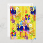 ハッピーバースデードナルドトランプ ポストカード (正面/裏面)