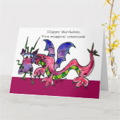 ハッピーバースデードラゴンビーストフレンドカード カード (黄色い花)