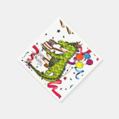 ハッピーバースデードラゴン照明キャンドル スタンダードカクテルナプキン (角)