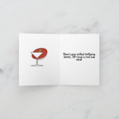 ハッピーバースデードリンクグリーティングカード カード (内部)