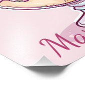 ハッピーバースデードンドゥルマアイスクリームかわいい漫画 フォトプリント            (角)