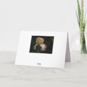 ハッピーバースデードーターアイリス写真 カード (裏面)