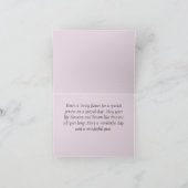 ハッピーバースデードーターアイリス写真 カード (内部)