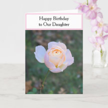 ハッピーバースデードーターパステルピンクローズ