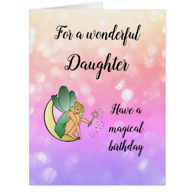 ハッピーバースデードーターフェアリーデザイン (正面)