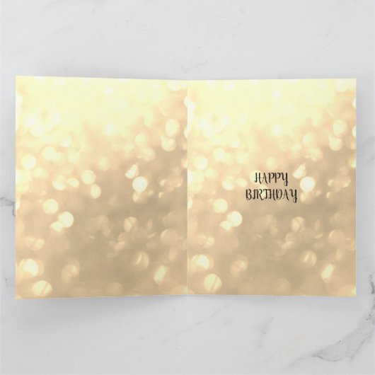 ハッピーバースデードーターフェアリーデザイン カード (内部)