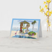 ハッピーバースデードータームーニーズかわいこちゃんパイビーチ カード (黄色い花)