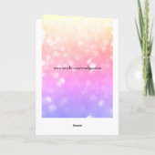 ハッピーバースデードーターユニコーンデザイン カード (裏面)