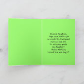 ハッピーバースデードーターリリーオブザバレー カード (内部)