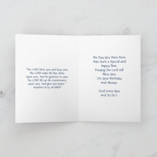 ハッピーバースデードーター – GHカード カード (内部)