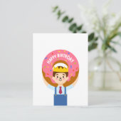 ハッピーバースデードーナツ ポストカード (スタンド正面)