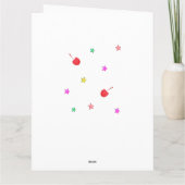 ハッピーバースデードーナパーソナライズされたツ数十年 カード (裏面)