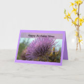 ハッピーバースデーナナ カード (黄色い花)