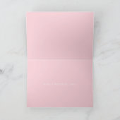 ハッピーバースデーナニーウォーターカラーピンクヤマフラワー カード (内部)