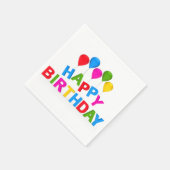 ハッピーバースデーナプキン スタンダードカクテルナプキン (角)