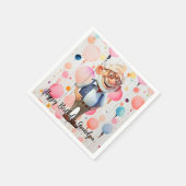 ハッピーバースデーナプキン スタンダードカクテルナプキン (角)