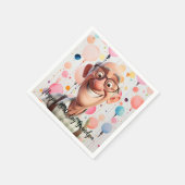 ハッピーバースデーナプキン スタンダードカクテルナプキン (角)