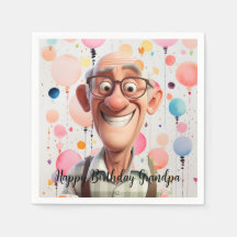 ハッピーバースデーナプキン