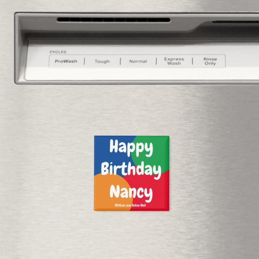ハッピーバースデーナンシー磁石 マグネット (インサイチュ (食洗機))