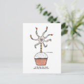 ハッピーバースデーニューロンカップケーキ ポストカード (スタンド正面)