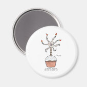 ハッピーバースデーニューロンカップケーキ マグネット (正面/裏面)