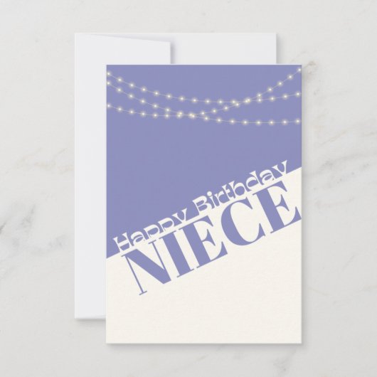 ハッピーバースデーニースカモダンミニマルード 招待状 (正面)