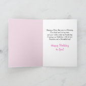 ハッピーバースデーニースパステルイエローローズ カード (内部)