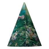 ハッピーバースデーヌビアヤギ 庭の花 パーティーハット (裏面)