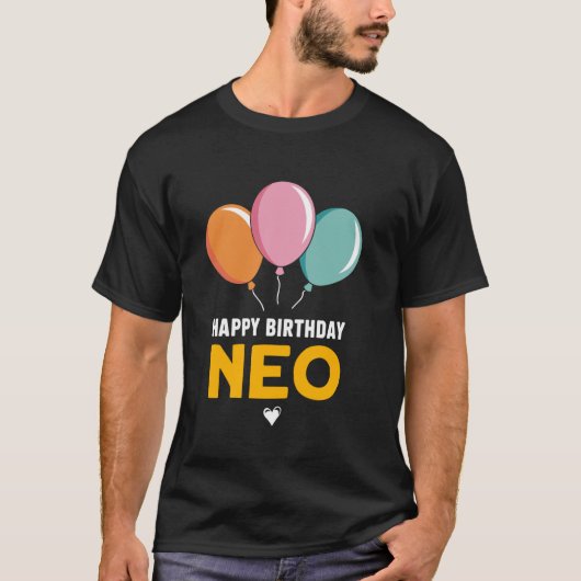 ハッピーバースデーネオ Tシャツ (正面)