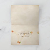 ハッピーバースデーネコと秋のカボチャと窓 カード (内部)