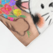 ハッピーバースデーネコベビーフリースブランケット フリースブランケット (角)