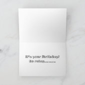 ハッピーバースデーネコ子猫誕生日の願い カード (内部)