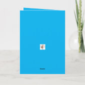 ハッピーバースデーネコinコロナウイルス顔マスクユーモア シーズンカード (裏面)