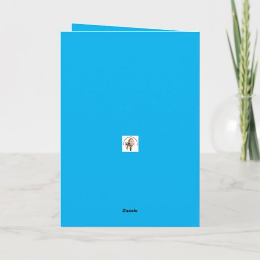 ハッピーバースデーネコinコロナウイルス顔マスクユーモア シーズンカード (裏面)