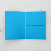 ハッピーバースデーネコinコロナウイルス顔マスクユーモア シーズンカード (内部)