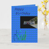 ハッピーバースデーノア、グリーティングカード カード (黄色い花)