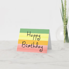 ハッピーバースデーノテカード カード