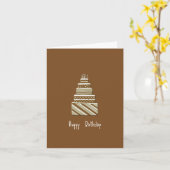 ハッピーバースデーノテカード カード (黄色い花)