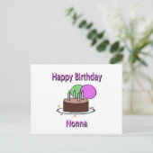 ハッピーバースデーノナイタリアン祖母誕生日デシ ポストカード (スタンド正面)