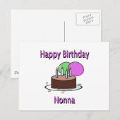 ハッピーバースデーノナイタリアン祖母誕生日デシ ポストカード (正面/裏面)