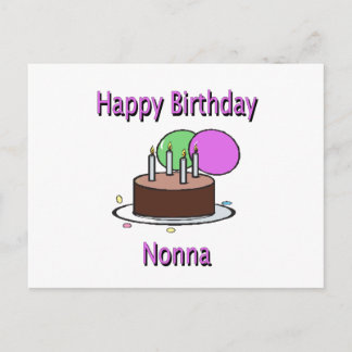 ハッピーバースデーノナイタリアン祖母誕生日デシ ポストカード
