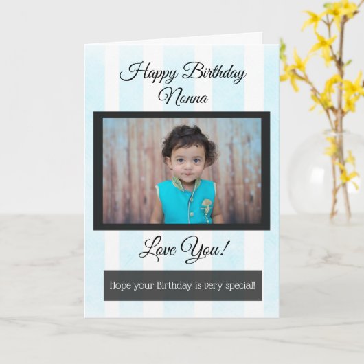 ハッピーバースデーノナパーソナライズされたフォトカード カード (黄色い花)