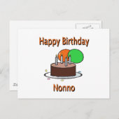 ハッピーバースデーノノイタリアングランパ誕生日デシ ポストカード (正面/裏面)