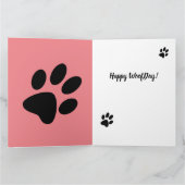 ハッピーバースデーノベルティドッグニュース カード (内部)