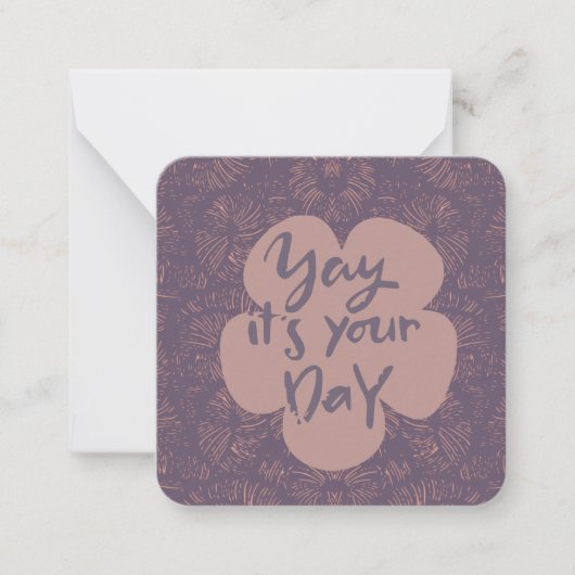 ハッピーバースデーノートカード ノートカード (正面)